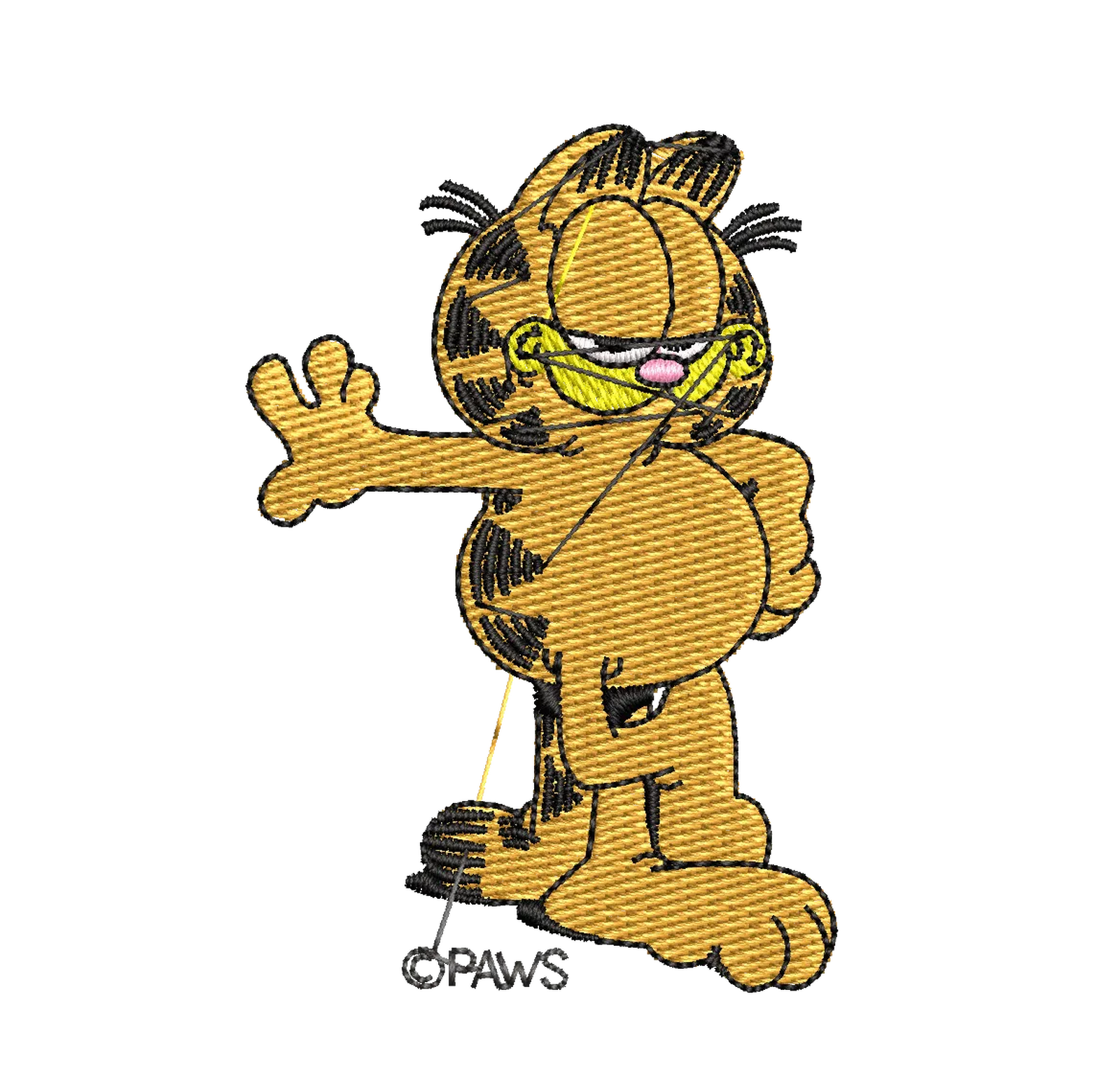 Garfield 04- Embroidery Design - FineryEmbroidery