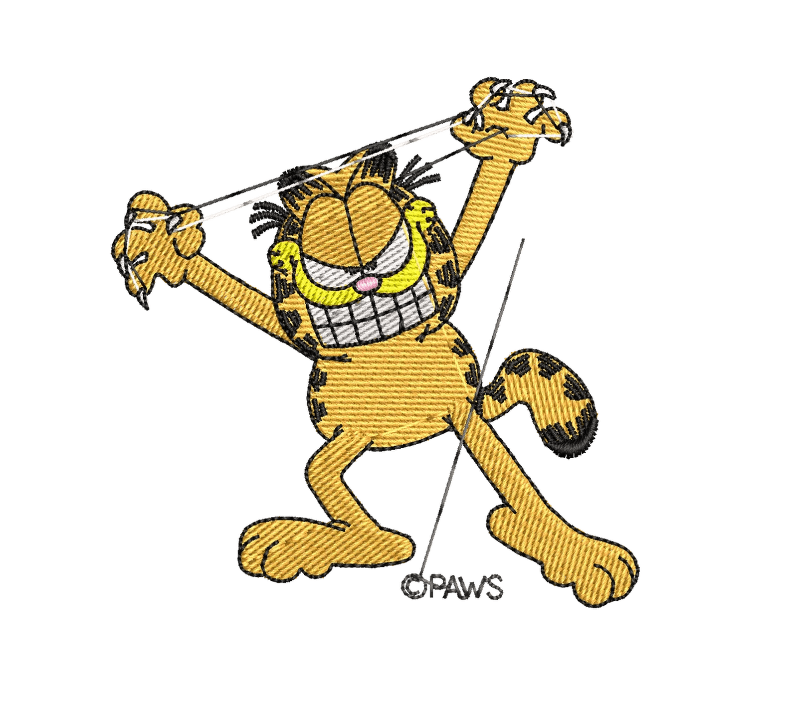 Garfield 08 - Embroidery Design - FineryEmbroidery