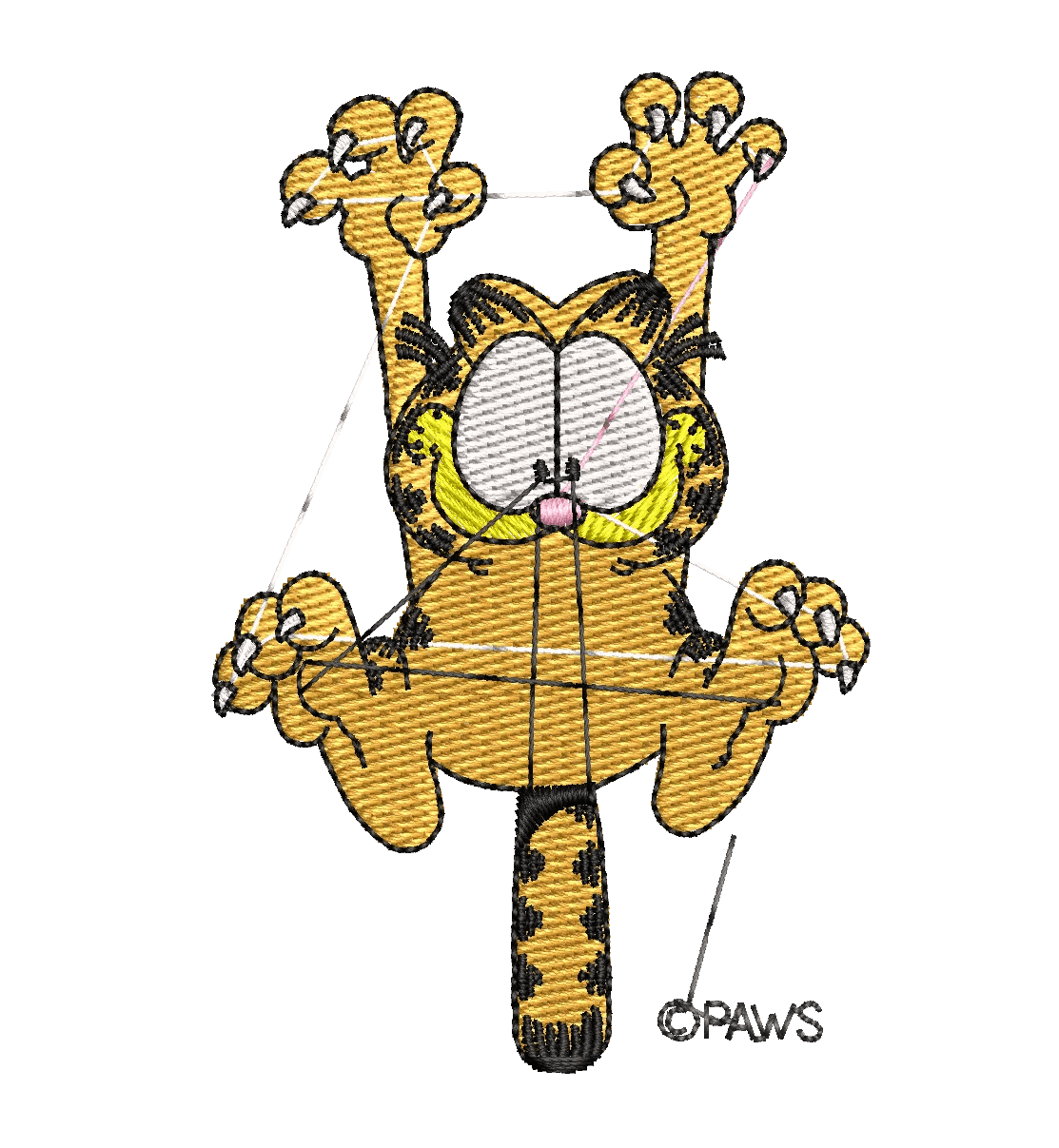 Garfield 12 - Embroidery Design - FineryEmbroidery