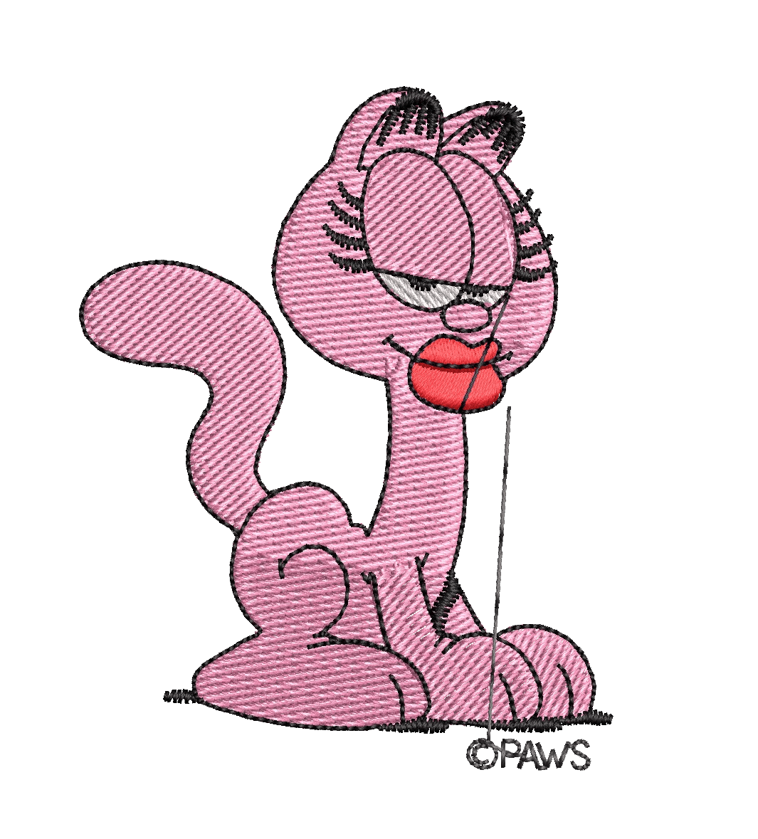 Garfield 13 - Embroidery Design - FineryEmbroidery