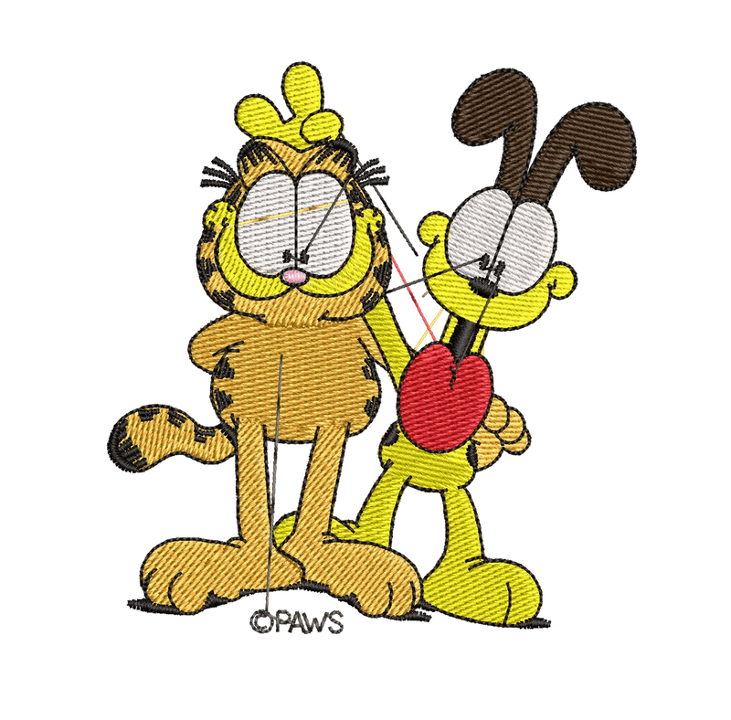 Garfield 16 - Embroidery Design - FineryEmbroidery
