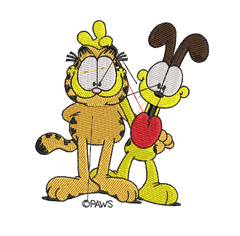 Garfield 16 - Embroidery Design - FineryEmbroidery