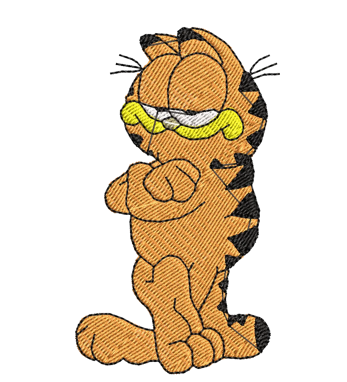 Garfield 20 - Embroidery Design - FineryEmbroidery