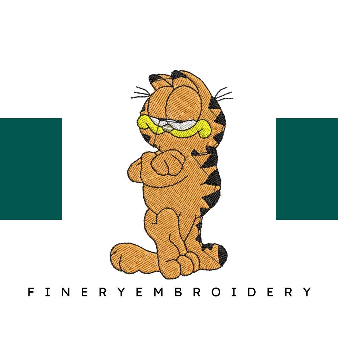 Garfield 20 - Embroidery Design - FineryEmbroidery