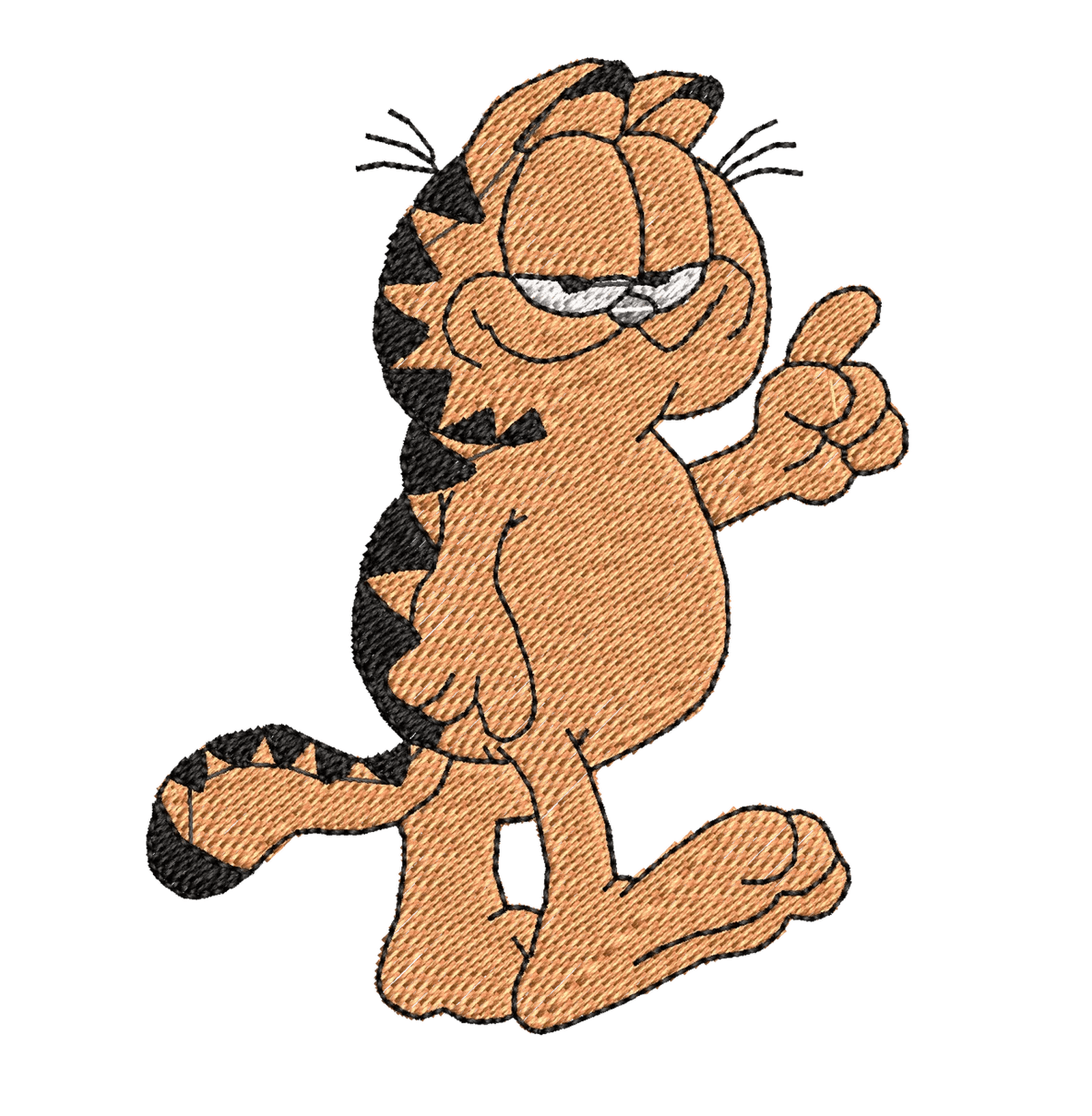 Garfield 24 - Embroidery Design - FineryEmbroidery
