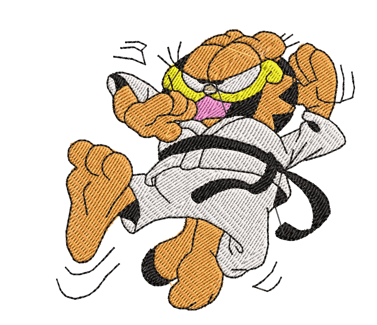 Garfield 25 - Embroidery Design - FineryEmbroidery