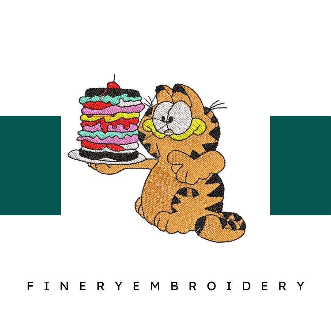 Garfield 27 - Embroidery Design - FineryEmbroidery