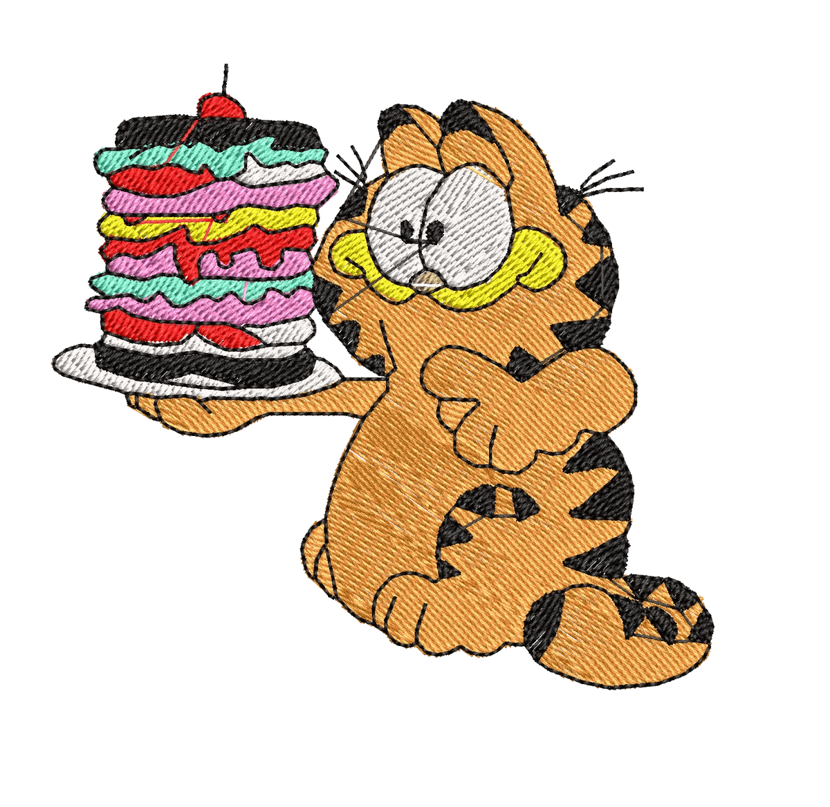Garfield 27 - Embroidery Design - FineryEmbroidery