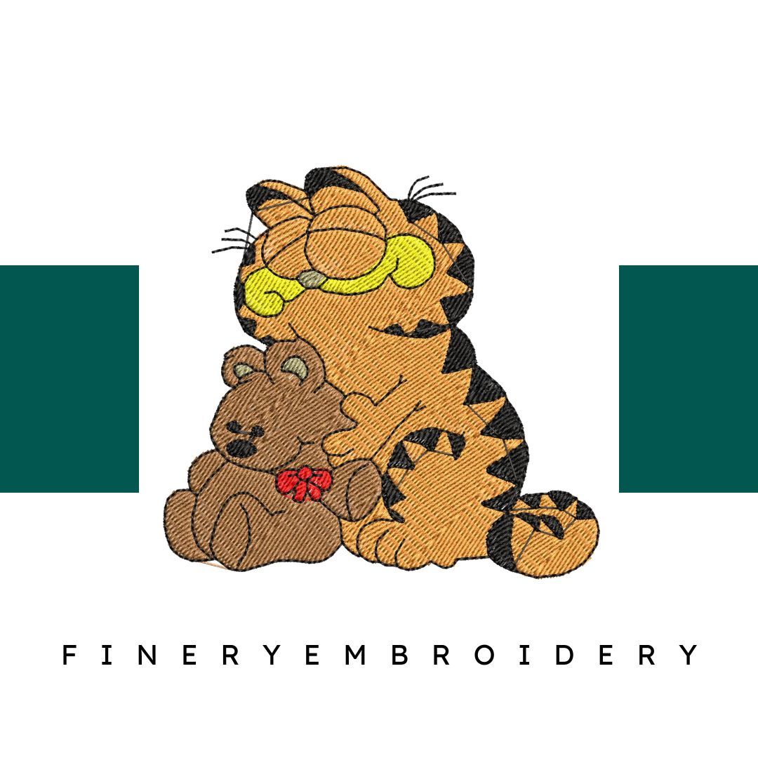 Garfield 30 - Embroidery Design - FineryEmbroidery