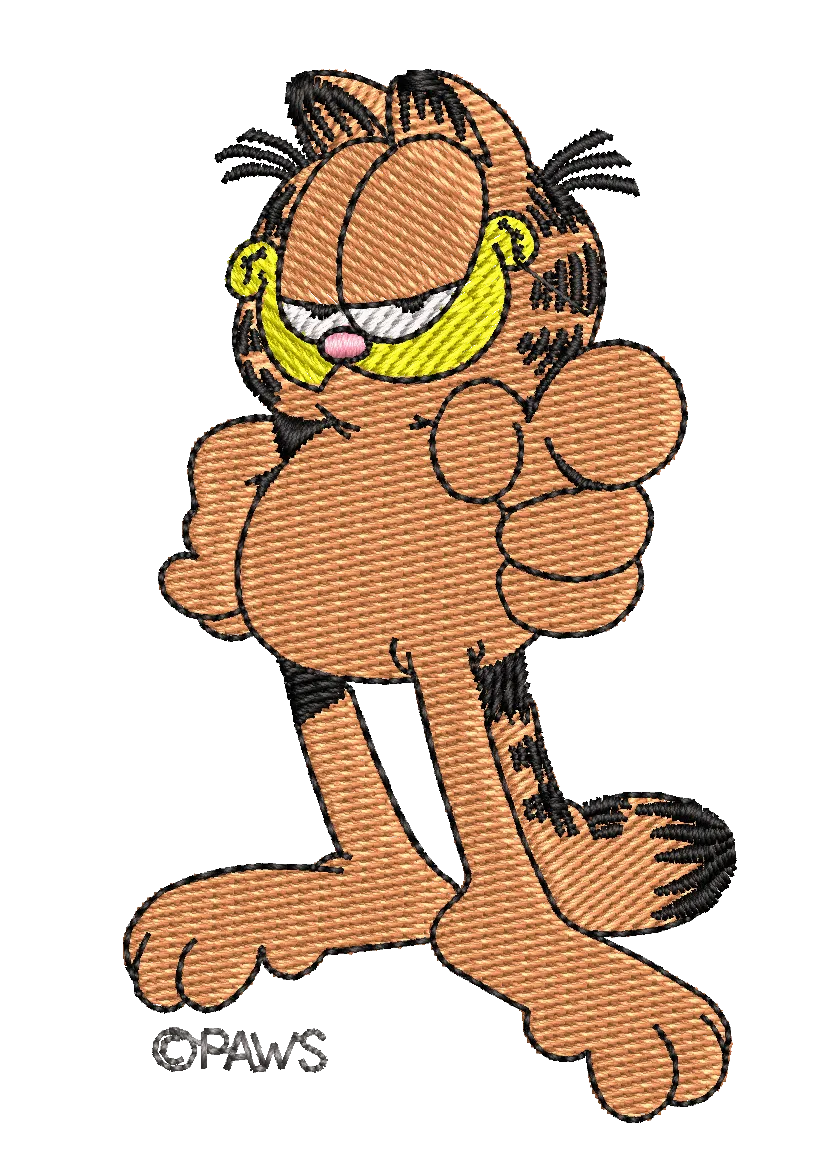 Garfield 37 - Embroidery Design - FineryEmbroidery