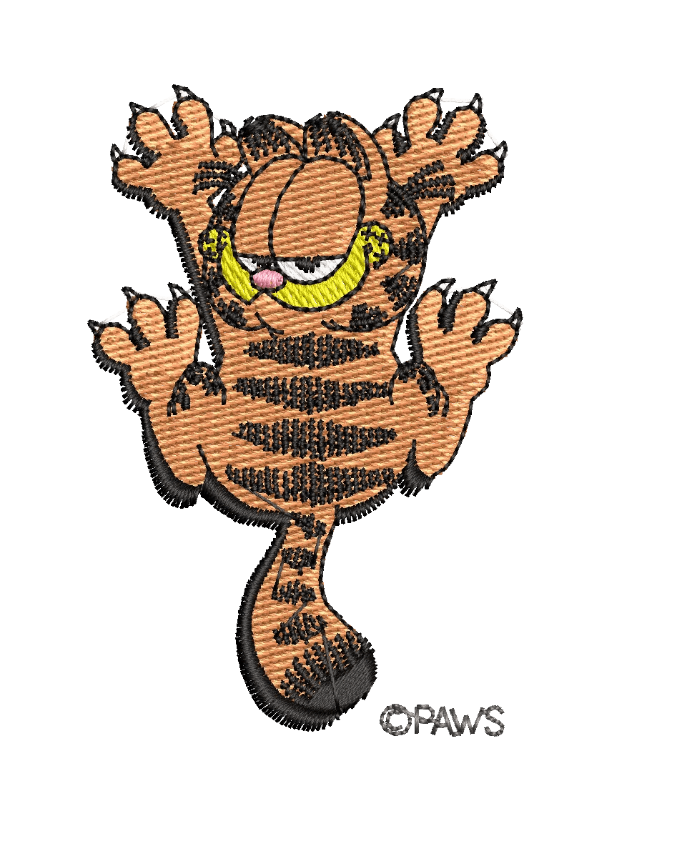 Garfield 38 - Embroidery Design - FineryEmbroidery