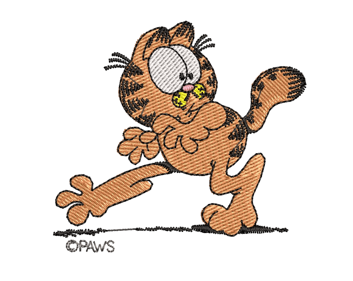 Garfield 39 - Embroidery Design - FineryEmbroidery