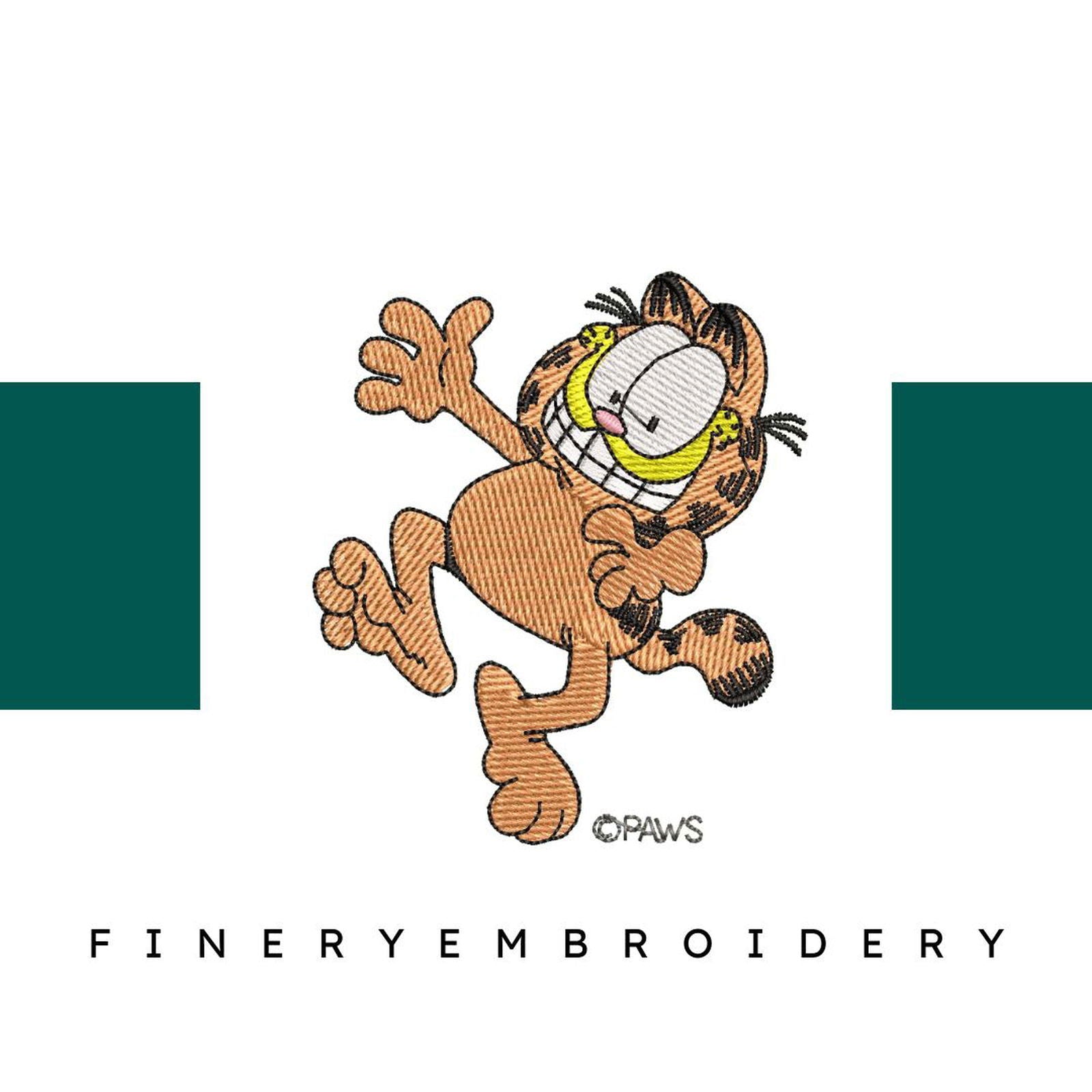 Garfield 40 - Embroidery Design - FineryEmbroidery