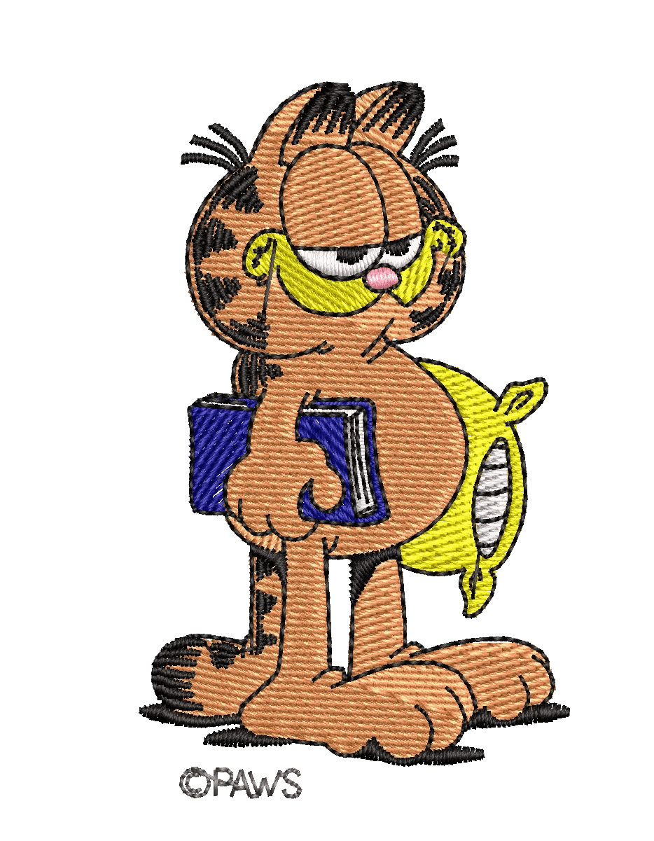 Garfield 42 - Embroidery Design - FineryEmbroidery