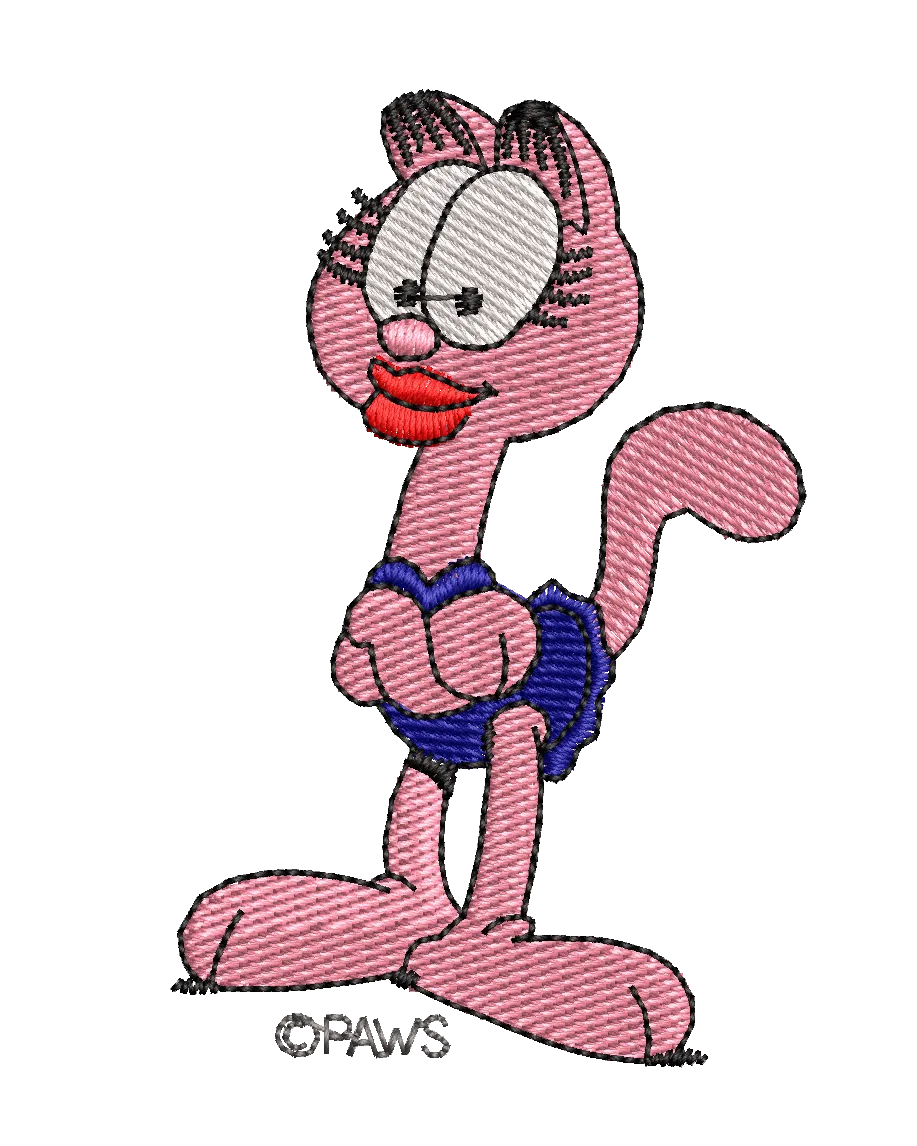 Garfield 44 - Embroidery Design - FineryEmbroidery