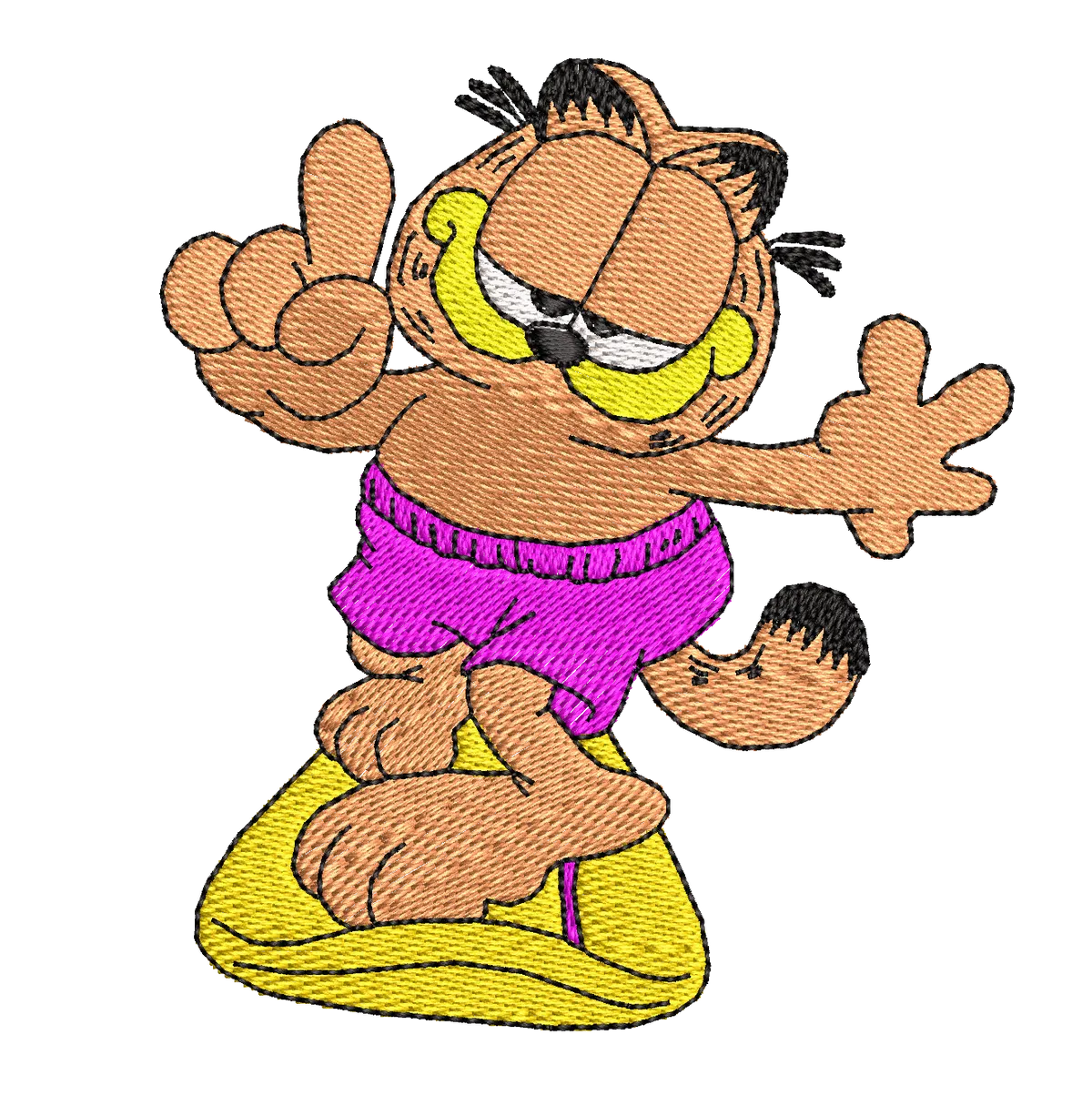 Garfield 63 - Embroidery Design - FineryEmbroidery