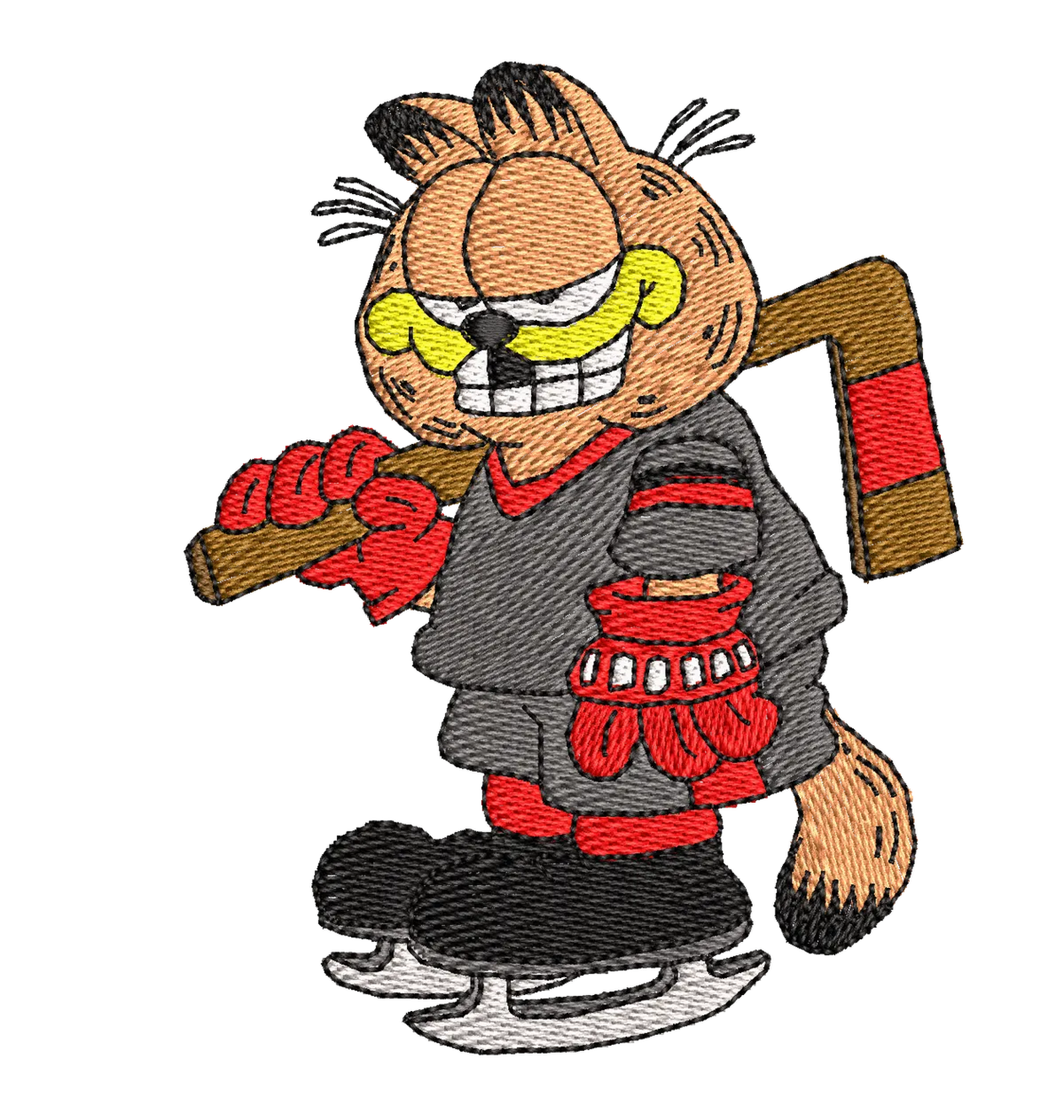 Garfield 64 - Embroidery Design - FineryEmbroidery