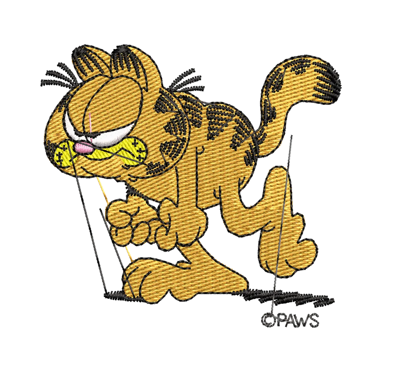 Garfield Heat- Embroidery Design - FineryEmbroidery