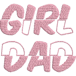 Girl-Dad-Fathers-Day - Father Embroidery Design FineryEmbroidery