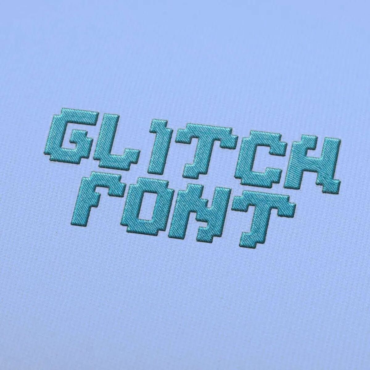 Glitch Embroidery alphabet Font Set - FineryEmbroidery