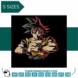 Goku 2- Anime - Embroidery Design - FineryEmbroidery