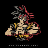 Goku 2- Anime - Embroidery Design - FineryEmbroidery