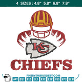 Touchdown Creativity: Kansas City Chiefs Embroidery for Ultimate Fans