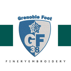 Grenoble Football Team: Embroidery Design - FineryEmbroidery