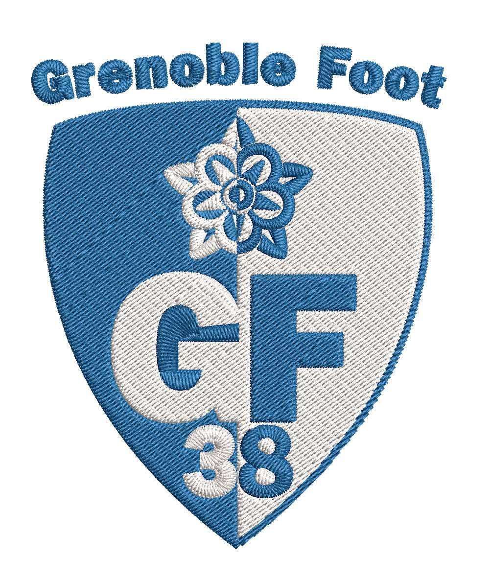 Grenoble Football Team: Embroidery Design - FineryEmbroidery