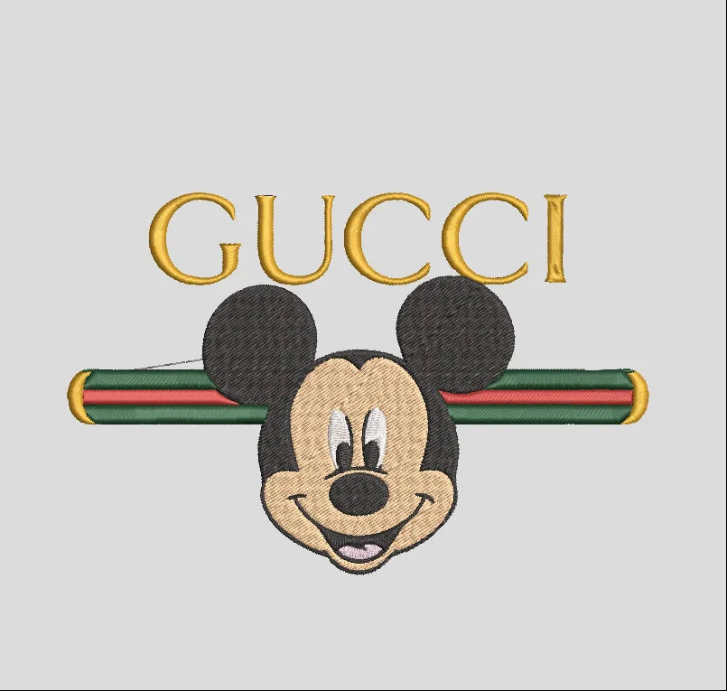 Gucci Custom Mickey 2 Embroidery Design FineryEmbroidery