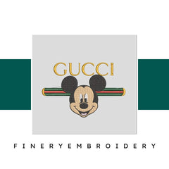 Gucci Custom Mickey 2 Embroidery Design - FineryEmbroidery