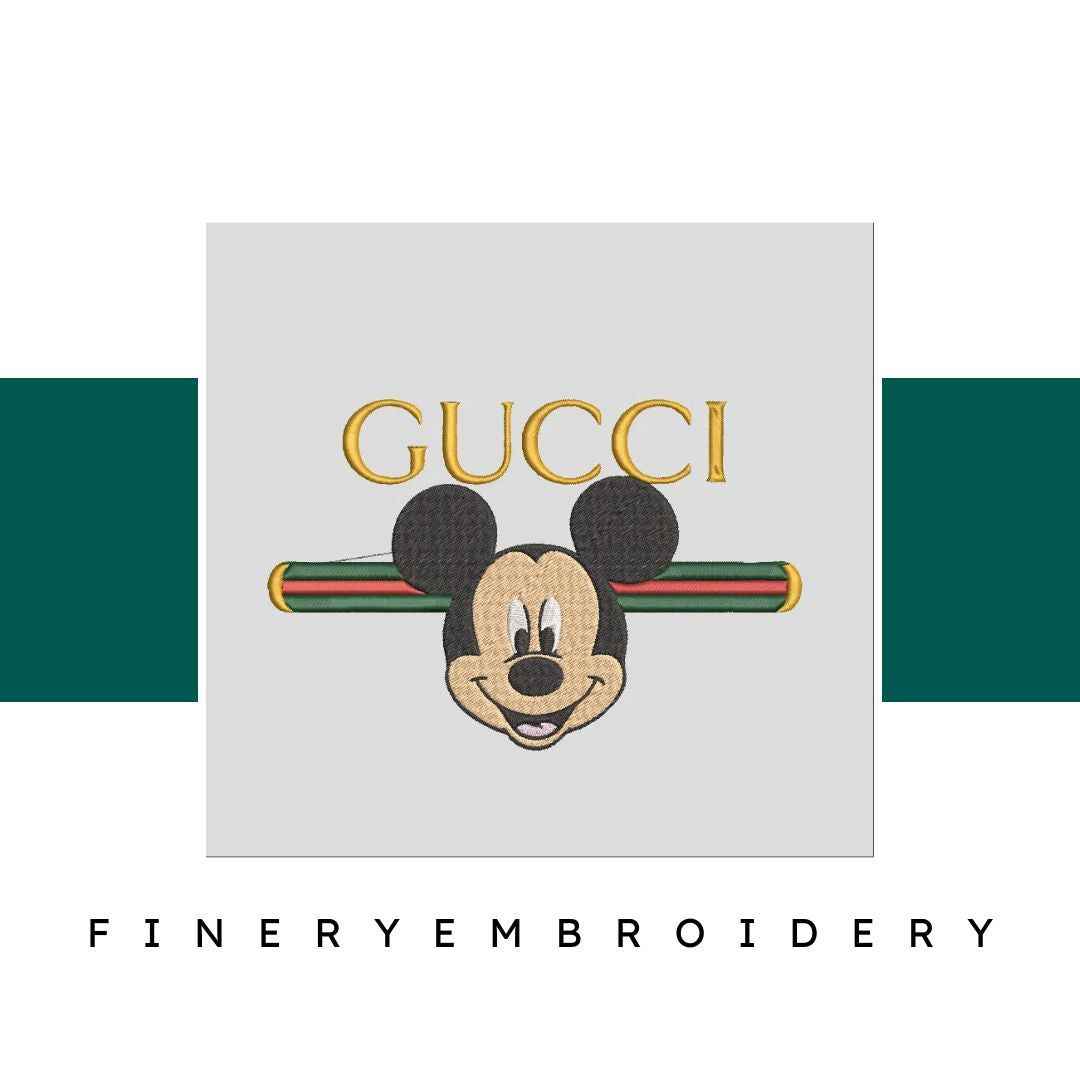 Gucci Custom Mickey 2 Embroidery Design