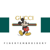 Gucci Custom Mickey 3 Embroidery Design - FineryEmbroidery