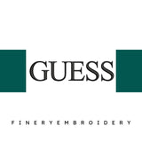 Guess Logo 2 Embroidery Design - FineryEmbroidery