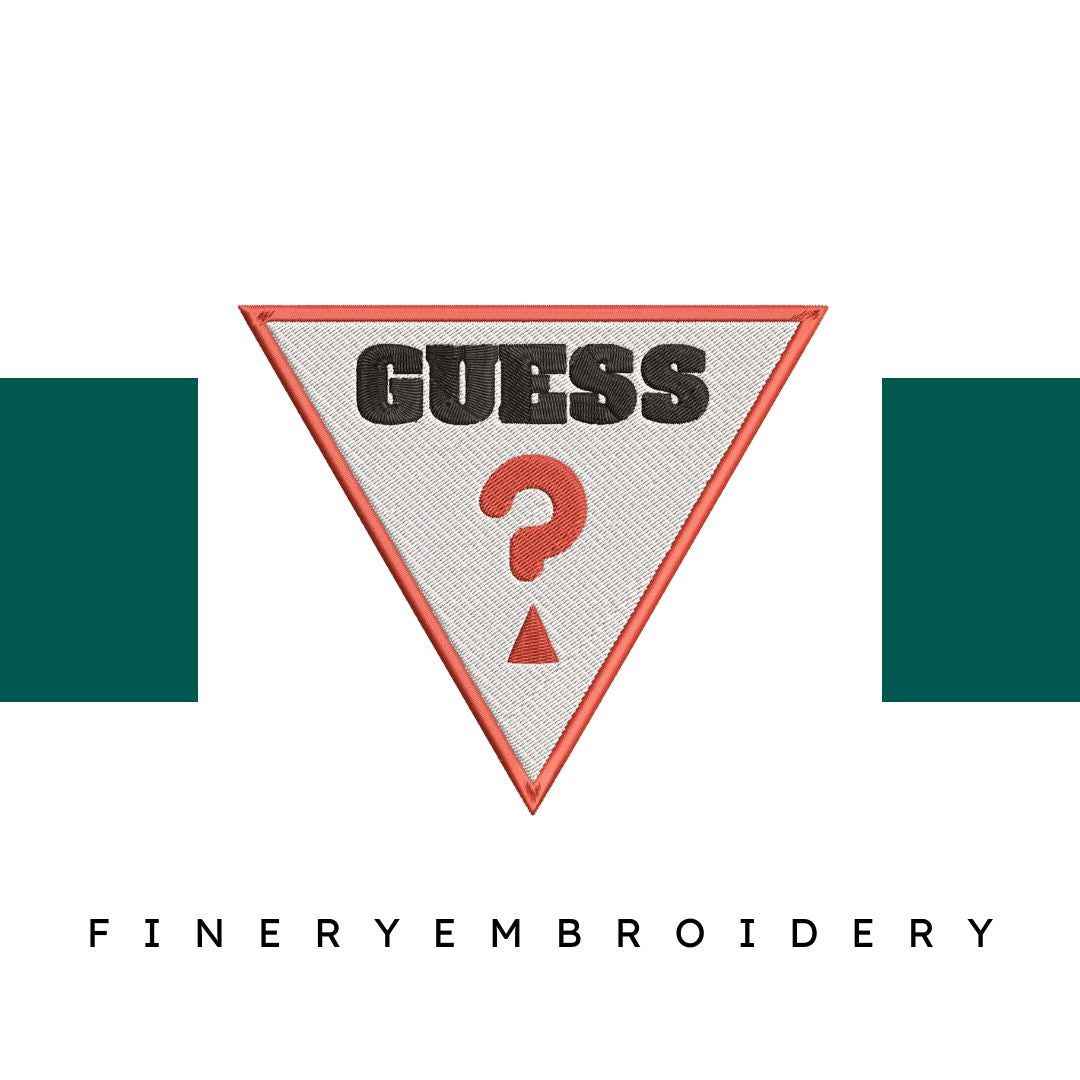 Guess Logo 3 Embroidery Design