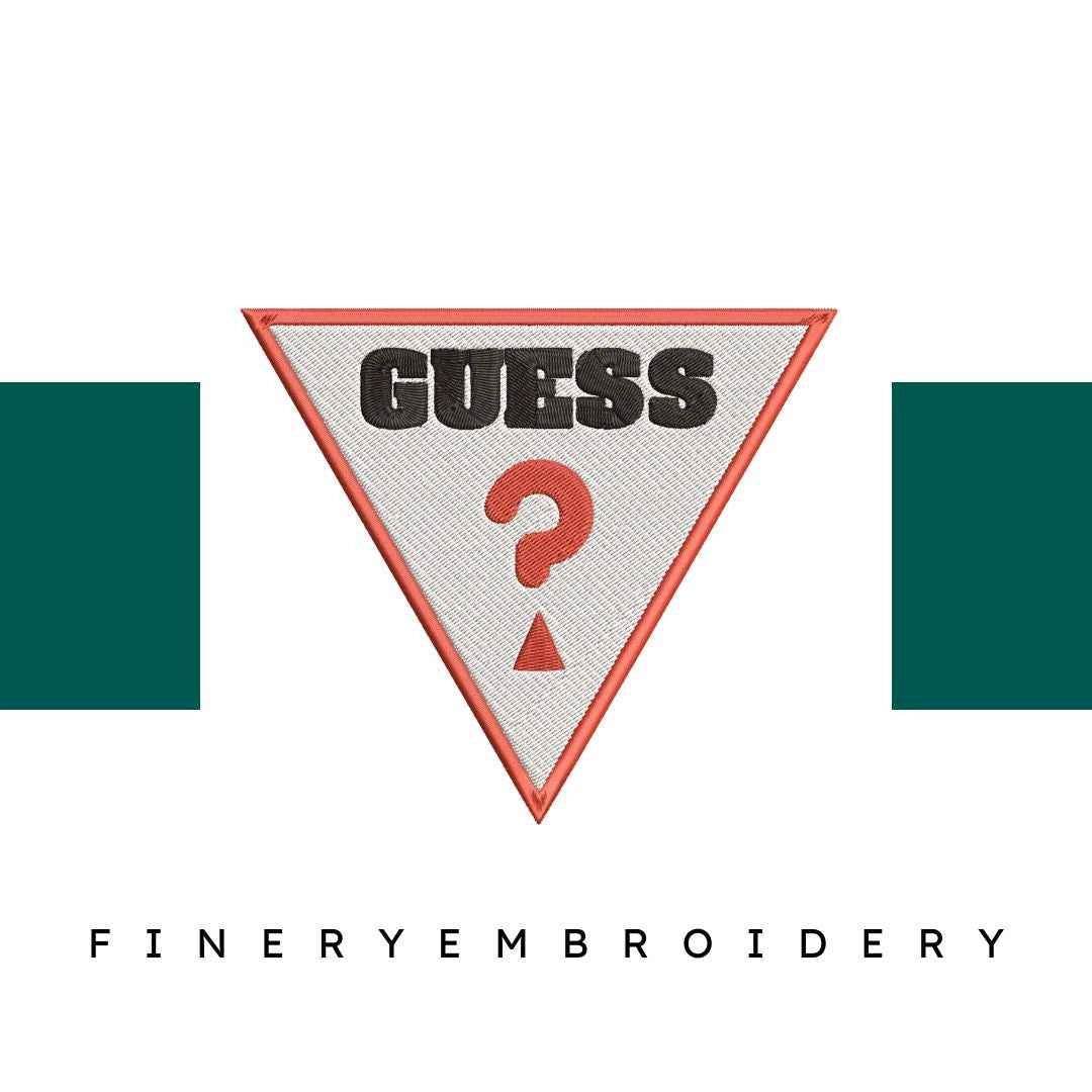 Guess Logo 3 Embroidery Design