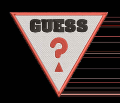 Guess Logo 3 Embroidery Design