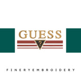 Guess Logo 4 Embroidery Design - FineryEmbroidery