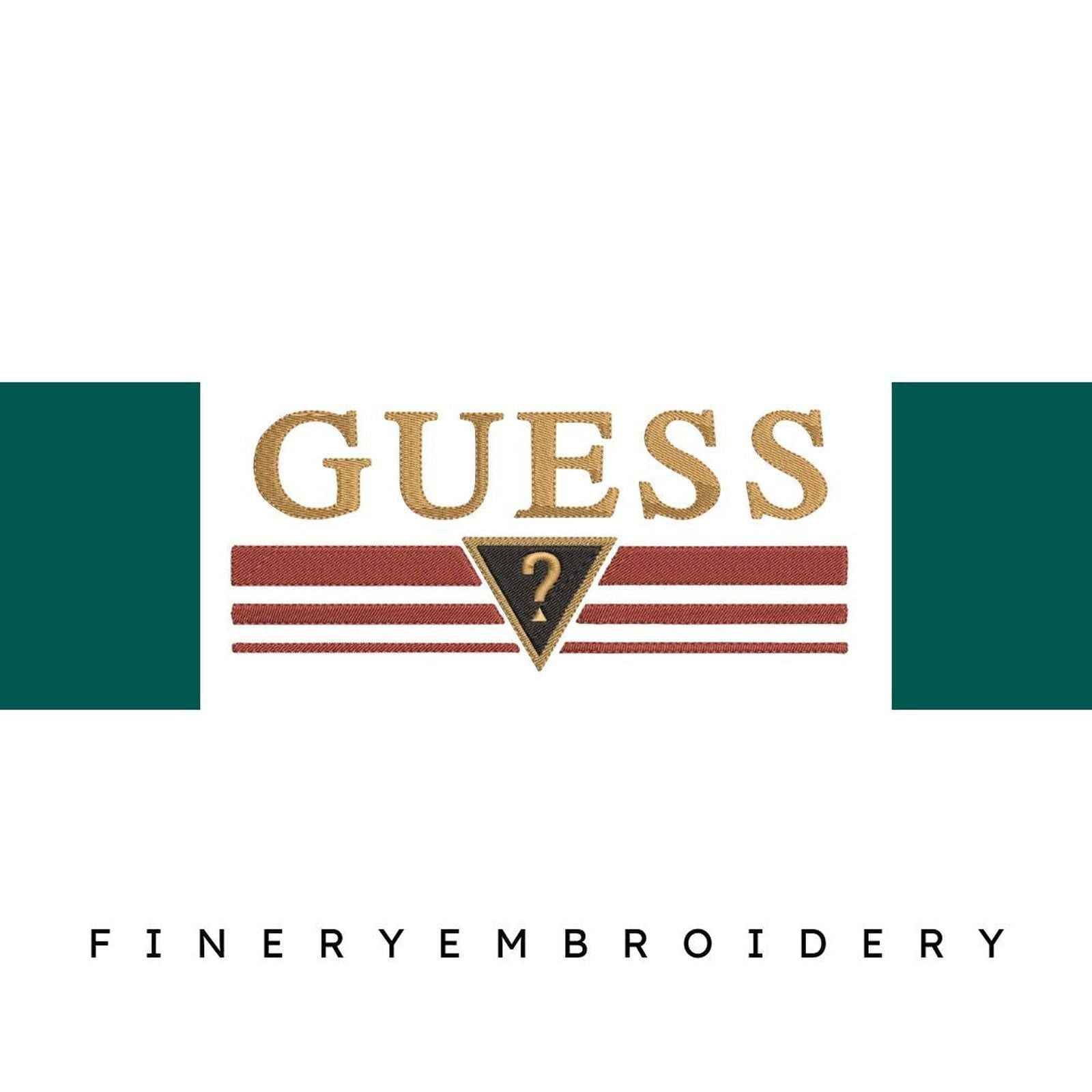 Guess Logo 4 Embroidery Design