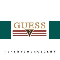 Guess Logo 4 Embroidery Design