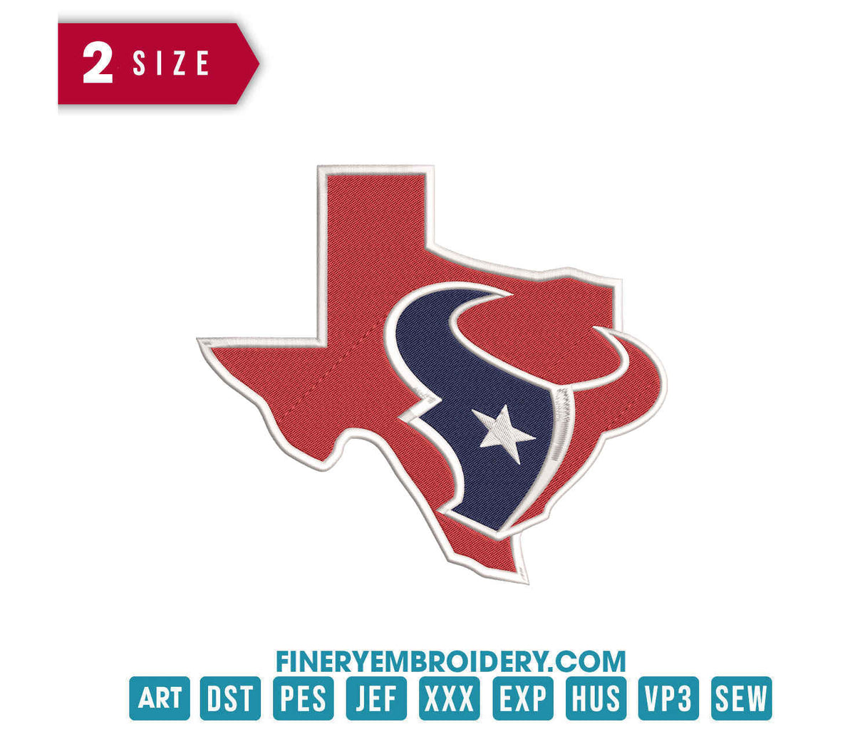Houston Texans 3 : Embroidery Design