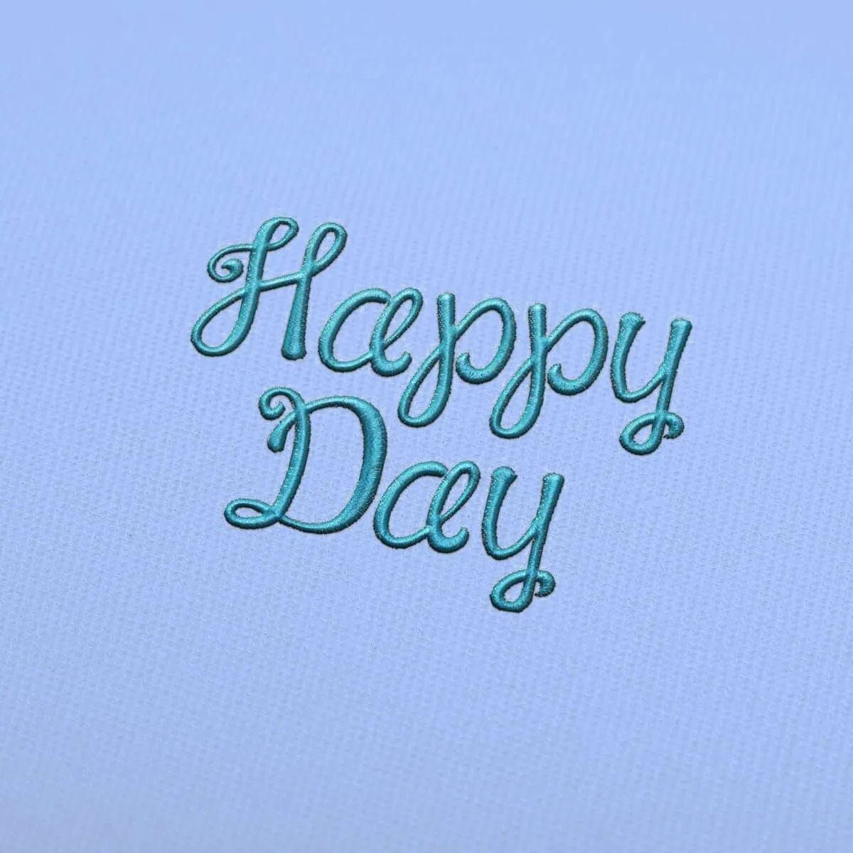 Happy Day Embroidery alphabet Font Set - FineryEmbroidery