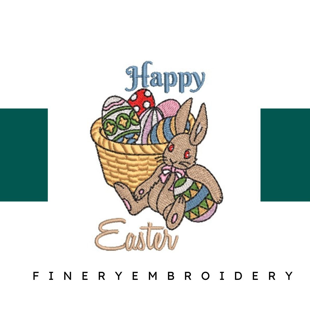 Happy Easter - Embroidery Designs - FineryEmbroidery