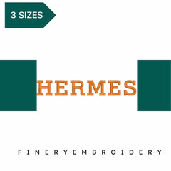 Hermes logo  Embroidery Motif- Embroidery Design - FineryEmbroidery