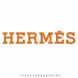 Hermes logo  Embroidery Motif- Embroidery Design - FineryEmbroidery