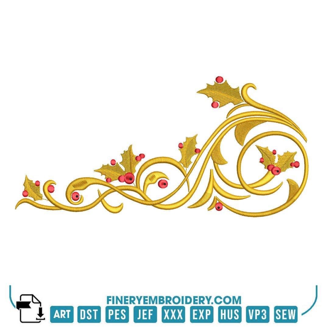 Holiday Decorations Embroidery Design Pack – 12 Festive designs - 3 Sizes - FineryEmbroidery