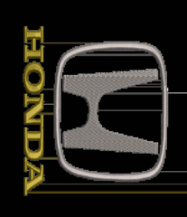 Honda 3 - Embroidery Design