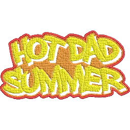 Hot-Dad-Summer-Summertime-Vacation - Embroidery Design FineryEmbroidery