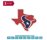 Houston Texans 3 : Embroidery Design - FineryEmbroidery