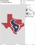 Houston Texans 3 : Embroidery Design - FineryEmbroidery